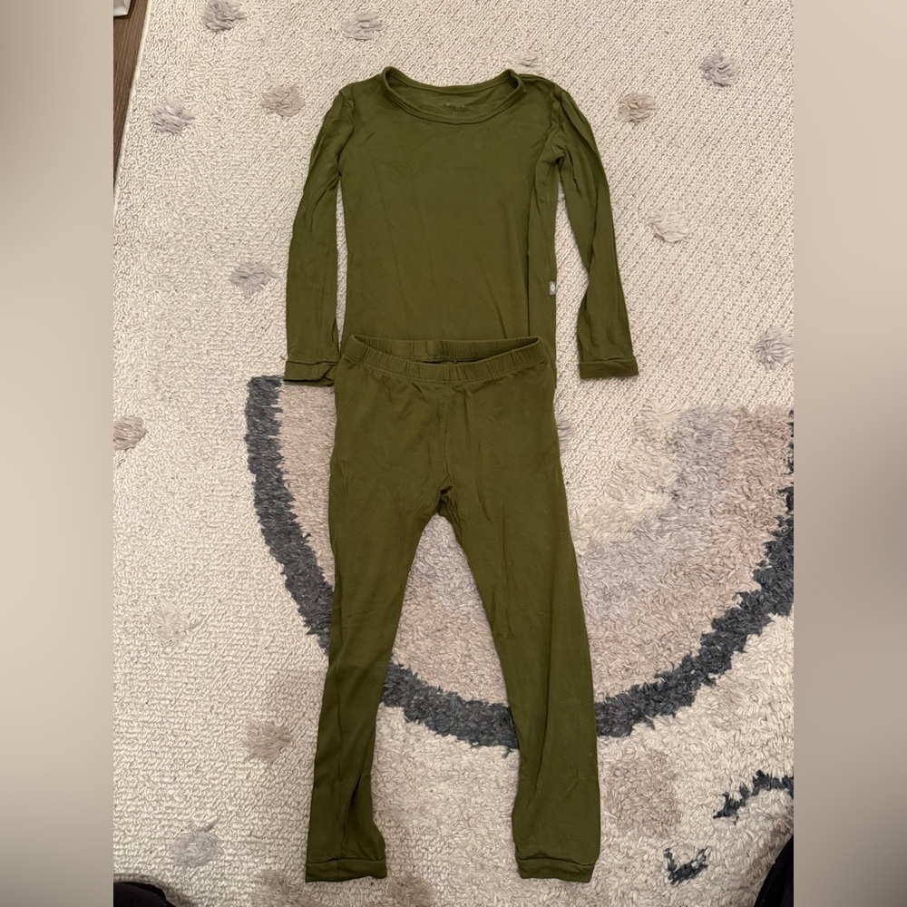 Kyte BABY Olive Green Toddler Pjs